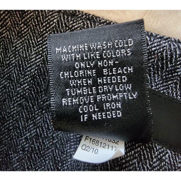 Mossimo Pencil Skirt Womens Size 8 Gray Herringbone Lined Stretch Zip Closure - Picture 8 of 8